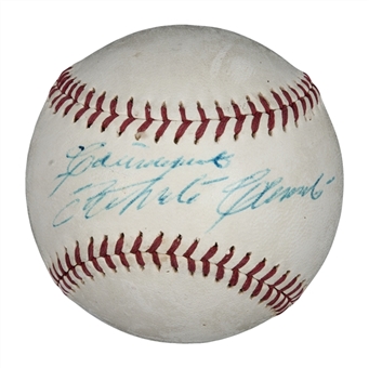 1960s High End Roberto Clemente Single Signed Baseball (PSA/DNA)
